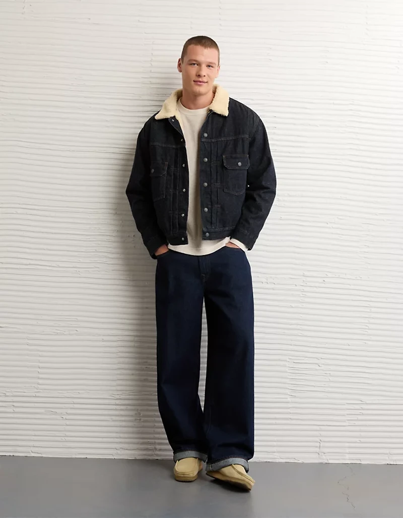 AE Sherpa Denim Jacket