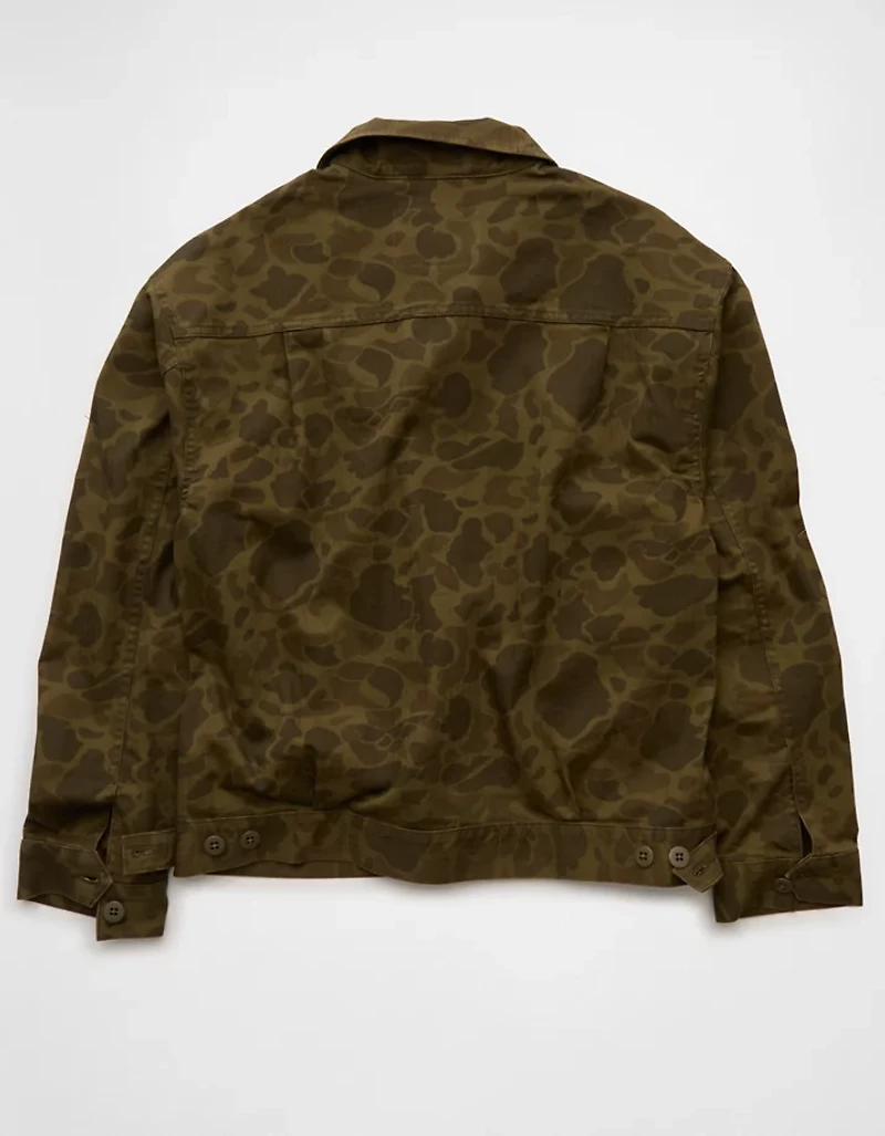 Veste de camionneur camouflage en denim AE