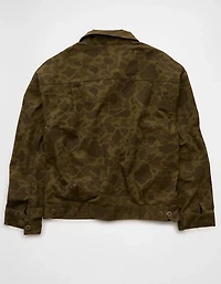 Veste de camionneur camouflage en denim AE