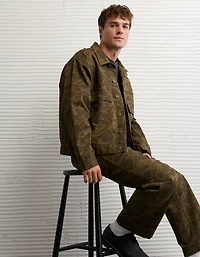 Veste de camionneur camouflage en denim AE