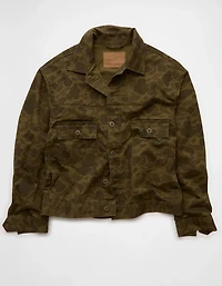 Veste de camionneur camouflage en denim AE