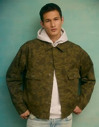 AE Camo Denim Trucker Jacket