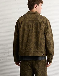 Veste de camionneur camouflage en denim AE