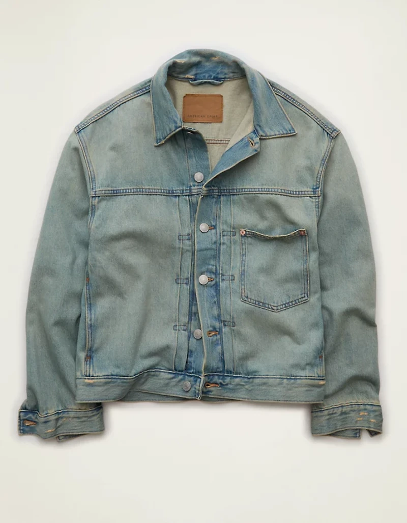 Veste en denim de coupe décontractée AE