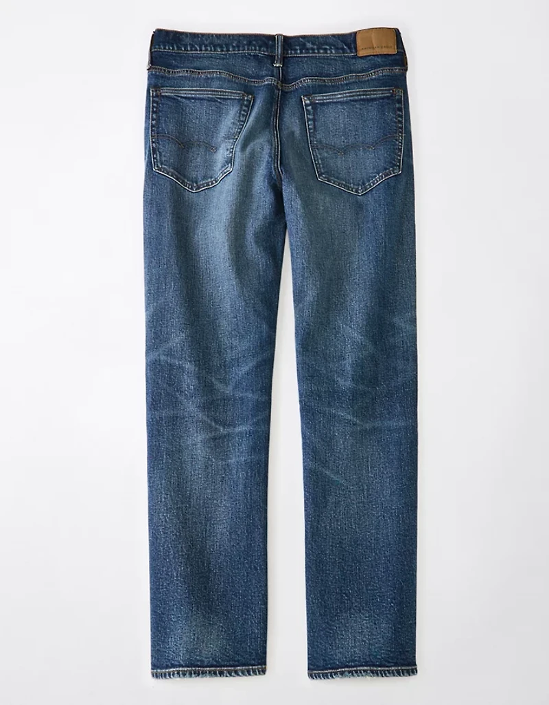 AE EasyFlex Distressed Relaxed Straight Jean