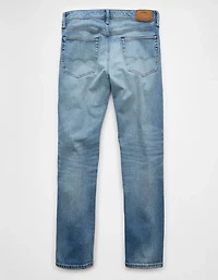 Jean à coupe droite étroite rapiécé en fibres TENCEL™ EasyFlex+ AE