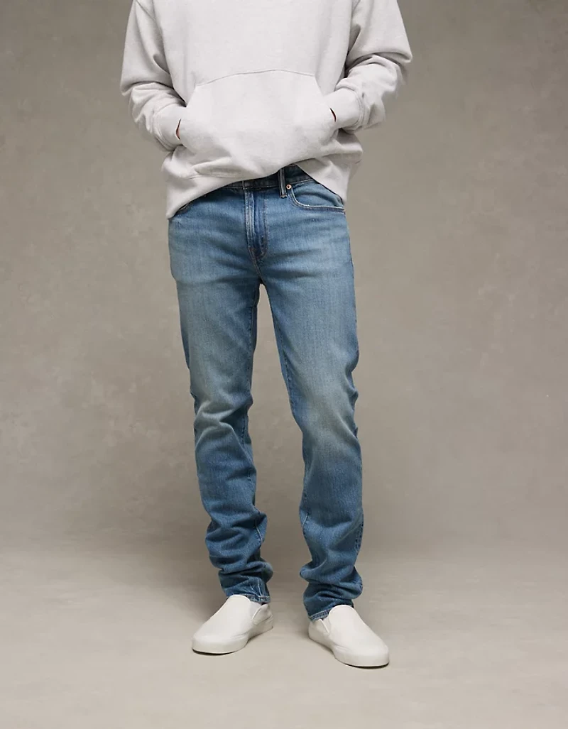 Jean étroit rapiécé en fibres TENCEL™ AirFlex+ AE
