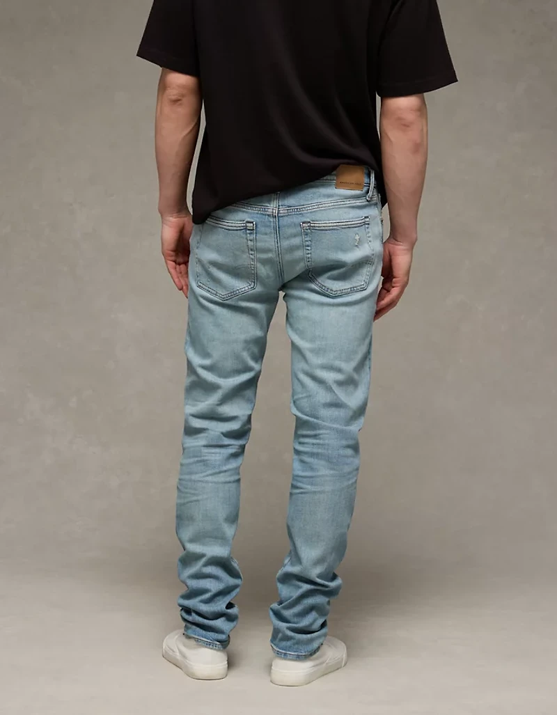 Jean étroit rapiécé en fibres TENCEL™ AirFlex+ AE