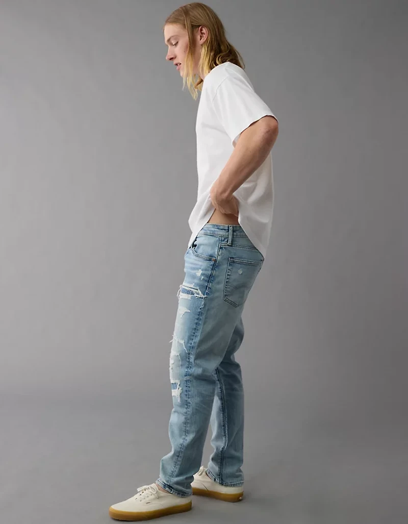 Jean à coupe athlétique rapiécé AirFlex+ AE