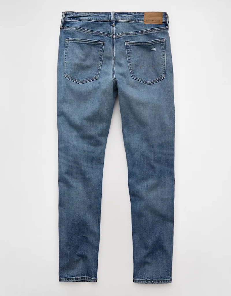 Jean à coupe athlétique rapiécé en fibres TENCEL™ AirFlex+ AE