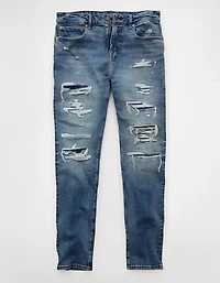 Jean à coupe athlétique rapiécé en fibres TENCEL™ AirFlex+ AE