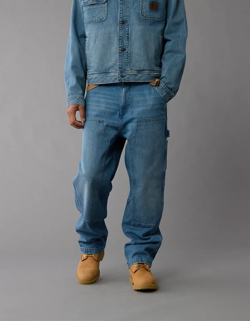 Timberland x AE Wide-Leg Denim Work Pant