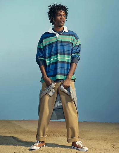 Pantalon kaki lâche de style déjà porté Flex AE