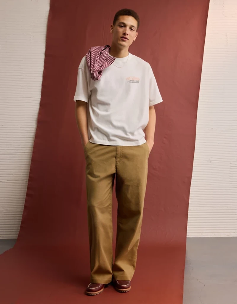 Pantalon kaki ultra ample déjà porté Flex AE