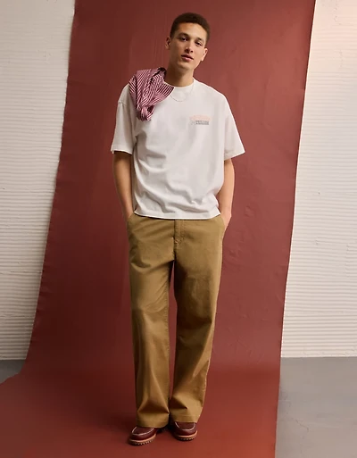 Pantalon kaki ultra ample déjà porté Flex AE