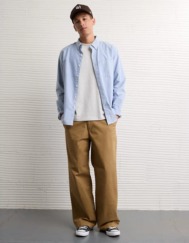 Pantalon kaki ultra ample déjà porté Flex AE
