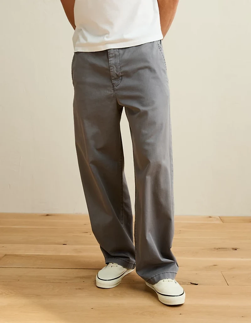 Pantalon kaki ample et usé Flex AE
