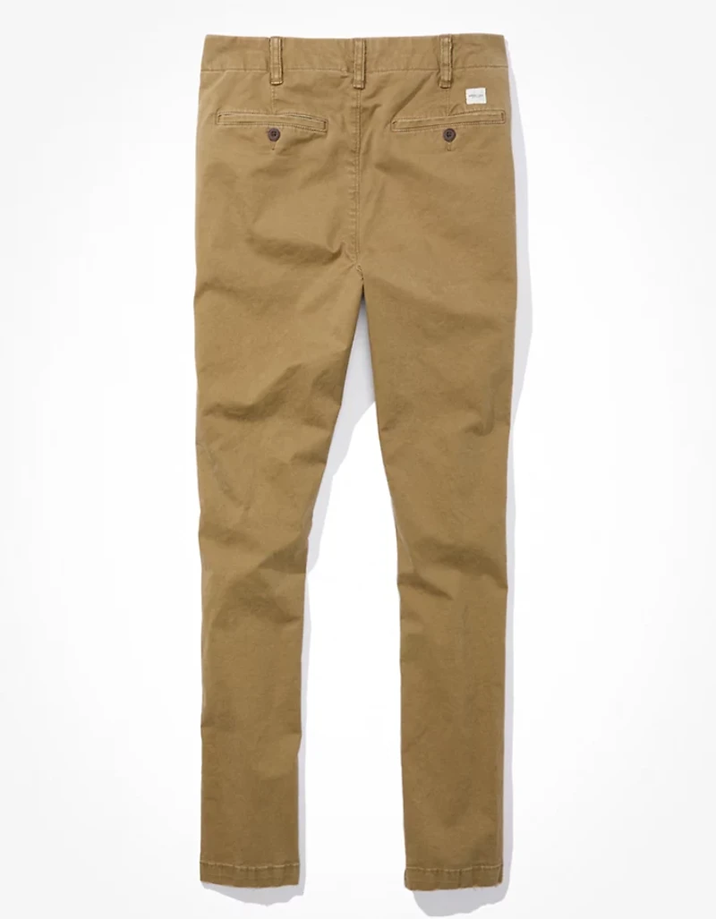 AE Flex Skinny Lived-In Khaki Pant