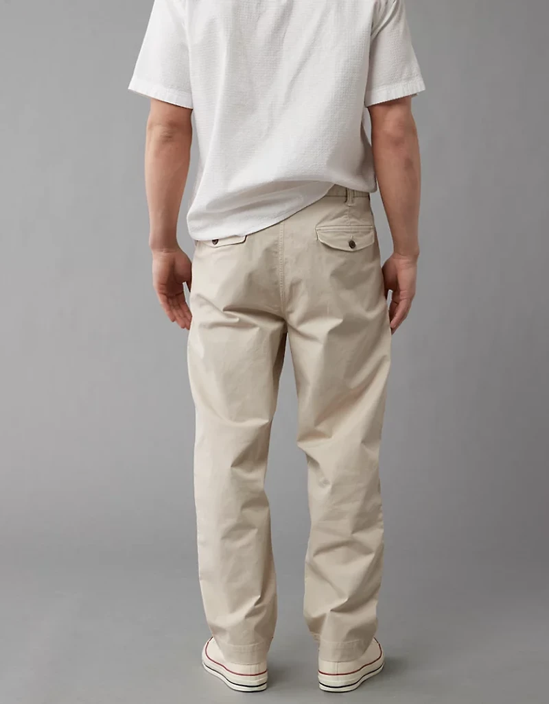 Pantalon simple ample et plissé Flex AE