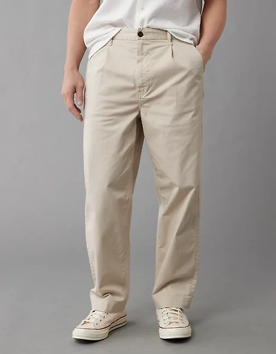 Pantalon simple ample et plissé Flex AE