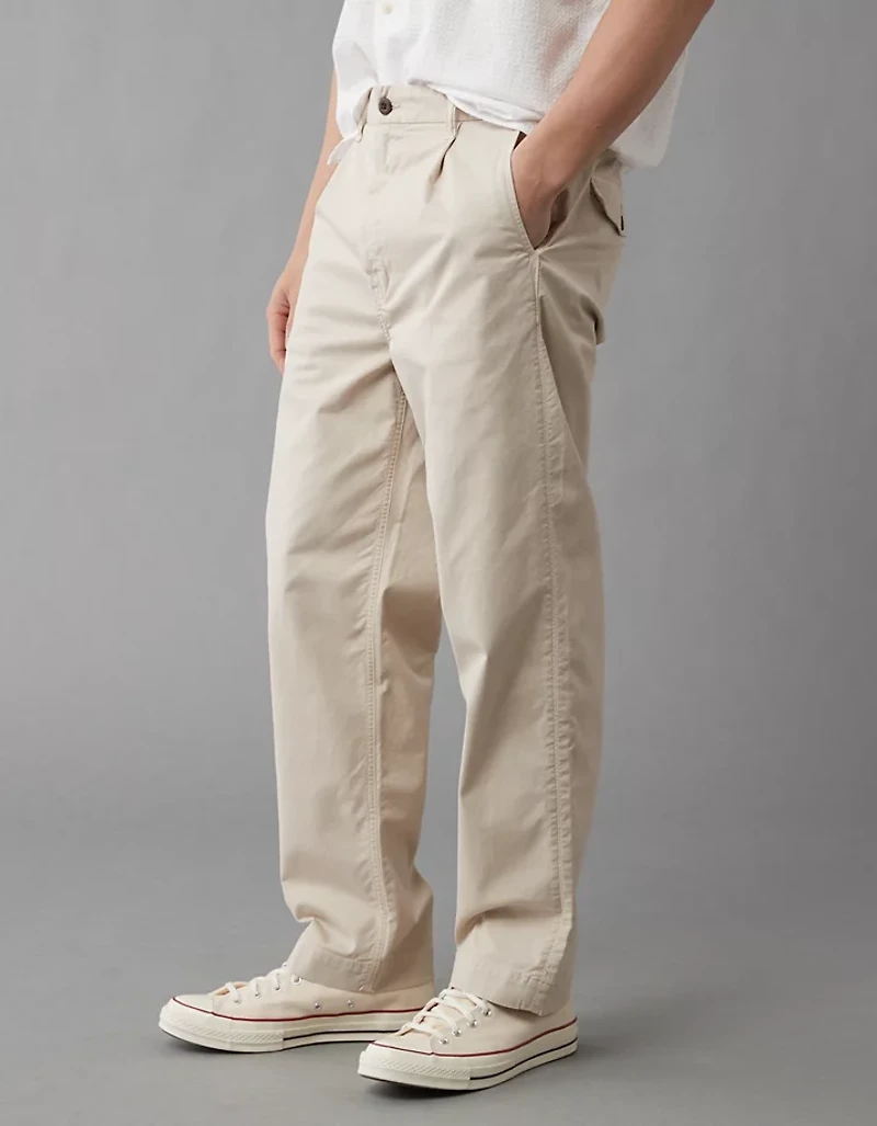 Pantalon simple ample et plissé Flex AE