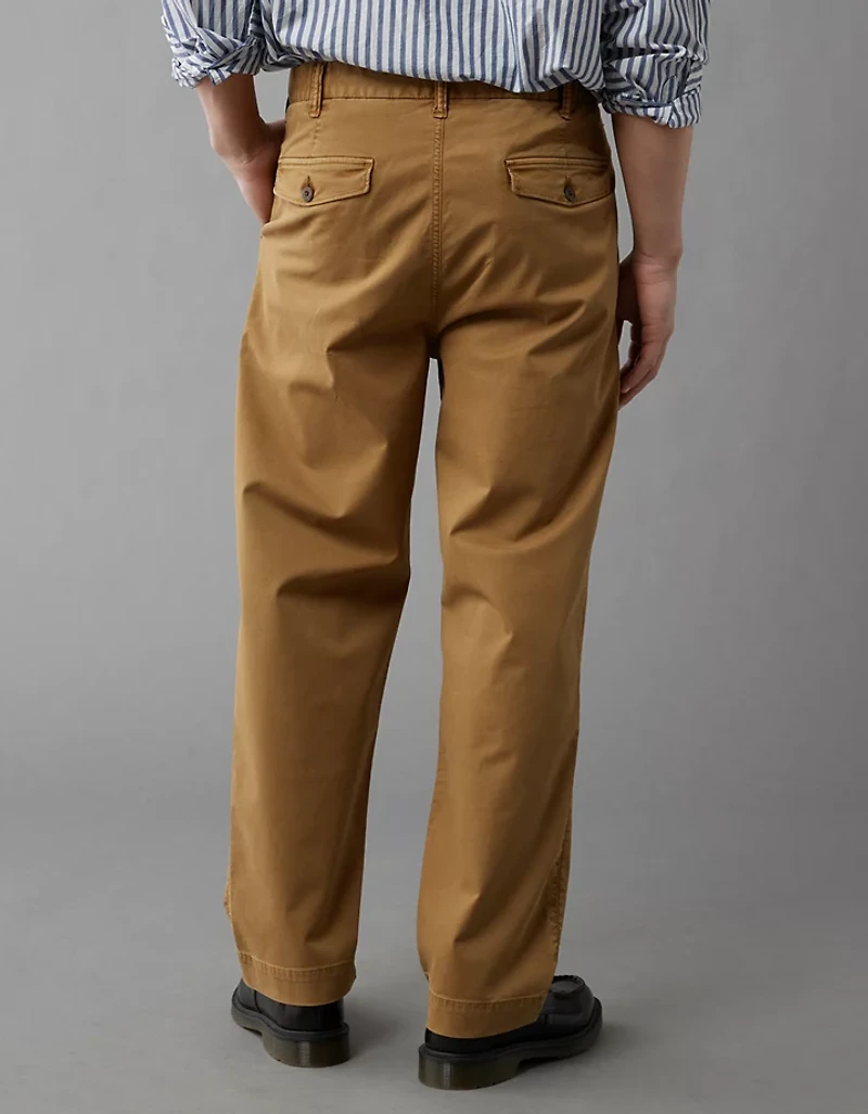 Pantalon simple ample et plissé Flex AE