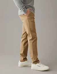 Pantalon kaki à coupe droite ajustée style déjà porté Flex AE