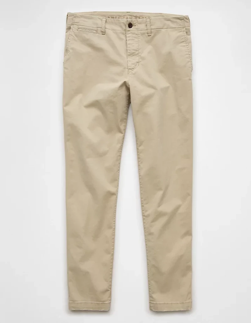 AE Flex Slim Straight Lived-In Khaki Pant
