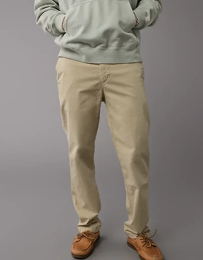 AE Flex Slim Straight Lived-In Khaki Pant