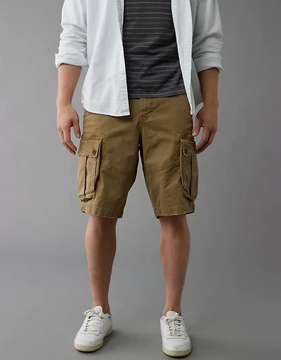 AE Flex 12" Lived-In Longer Length Cargo Short