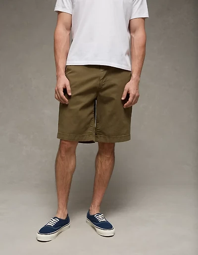 AE 10" Flex Loose Lived-In Khaki Short