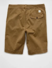 AE 9" Flex Loose Pleated Khaki Short
