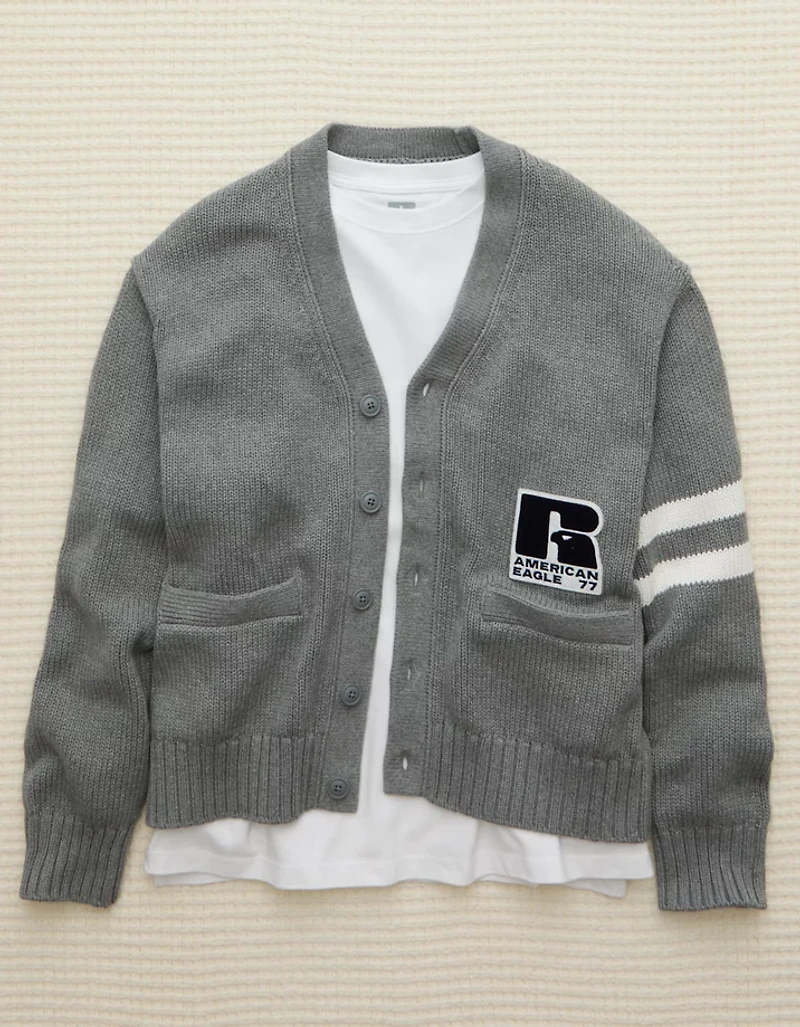 AE x Russell Athletic Varsity Cardigan Sweater