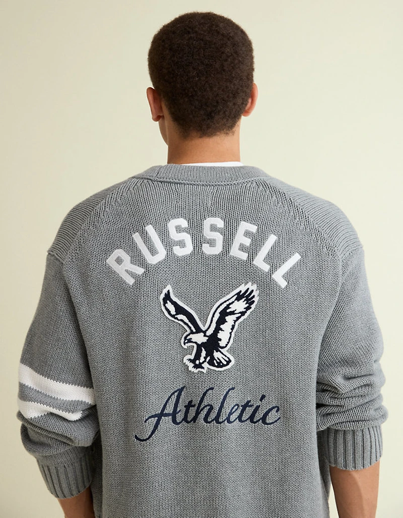 AE x Russell Athletic Varsity Cardigan Sweater