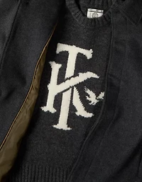 Chandail à col rond en laine et cachemire AE x Tru Kolors