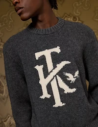 Chandail à col rond en laine et cachemire AE x Tru Kolors