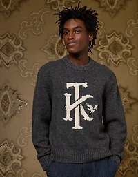 AE x Tru Kolors Wool-Cashmere Crew Neck Sweater
