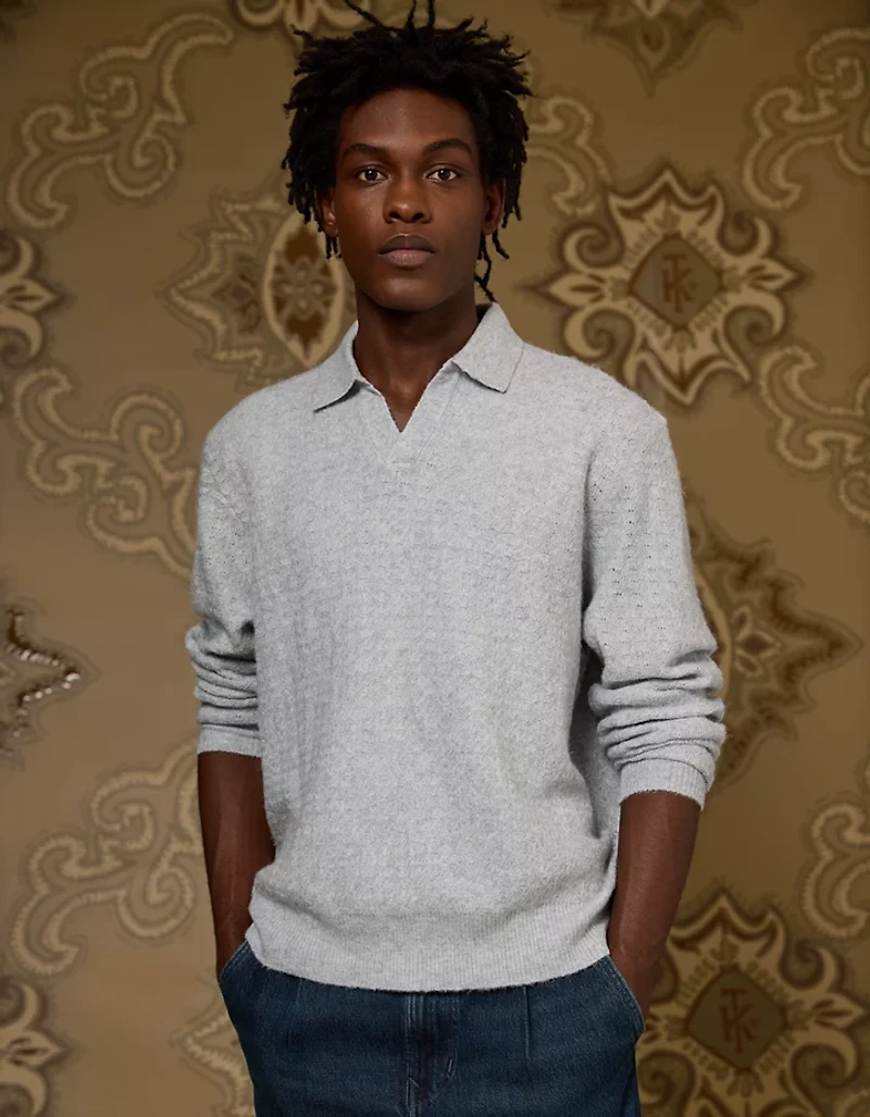 AE x Tru Kolors Long Sleeve Sweater Polo