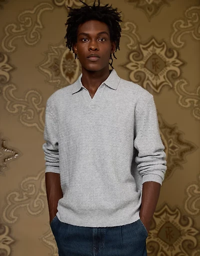 AE x Tru Kolors Long Sleeve Sweater Polo