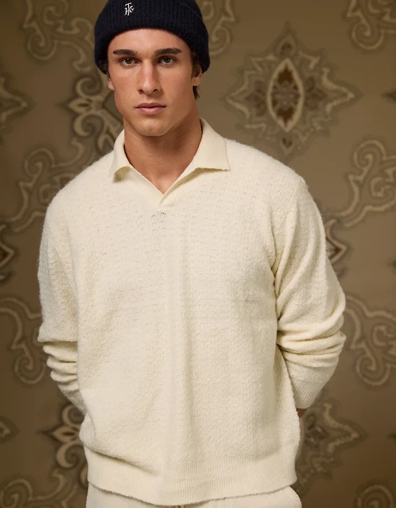 AE x Tru Kolors Long Sleeve Sweater Polo