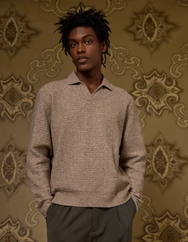 AE x Tru Kolors Long Sleeve Sweater Polo