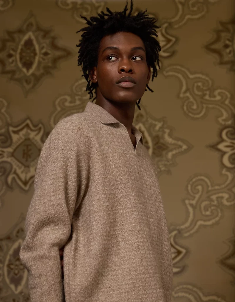 AE x Tru Kolors Long Sleeve Sweater Polo