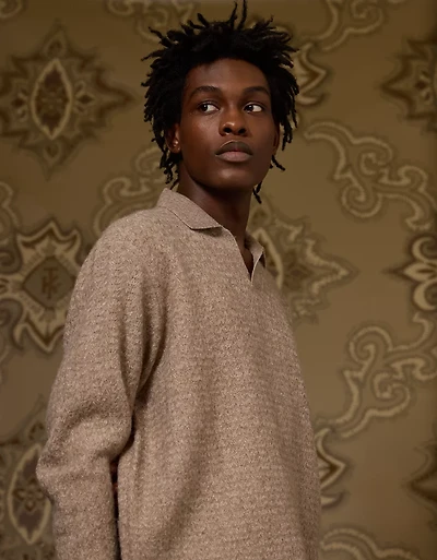 AE x Tru Kolors Long Sleeve Sweater Polo