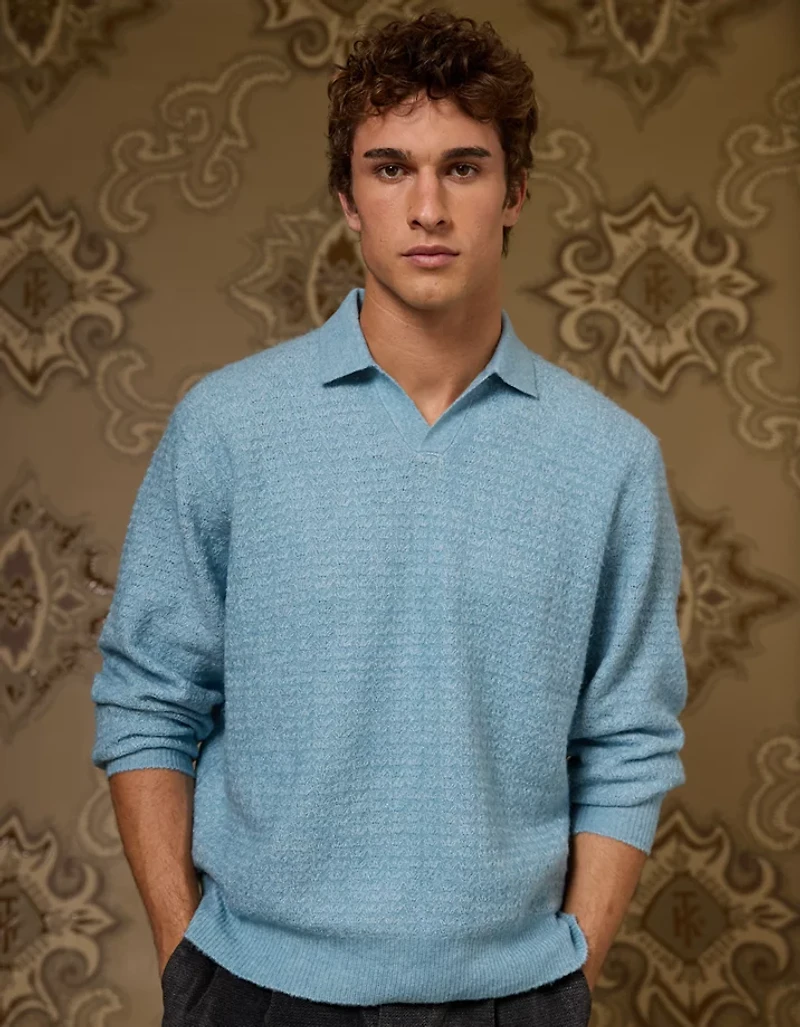 Polo en tricot à manches longues AE x Tru Kolors