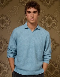 Polo en tricot à manches longues AE x Tru Kolors