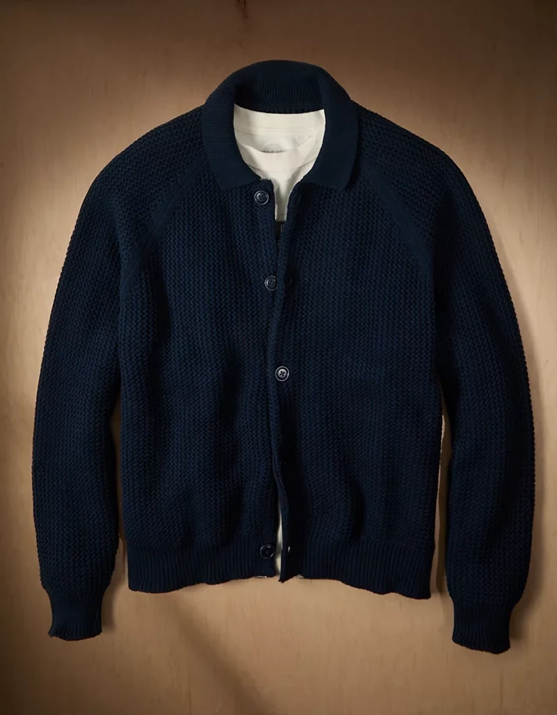 Cardigan en coton boutonné à l’avant AE x Tru Kolors