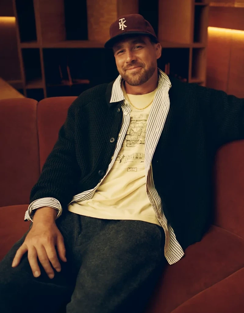 Cardigan en coton boutonné à l’avant AE x Tru Kolors