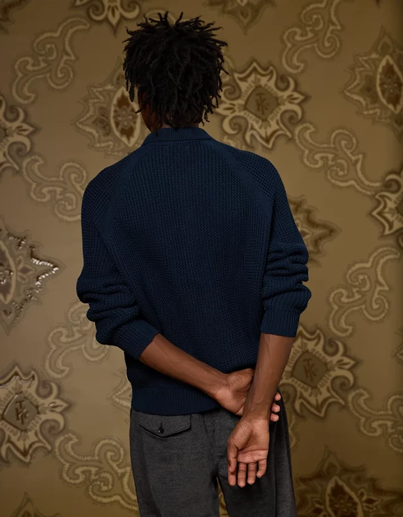 Cardigan en coton boutonné à l’avant AE x Tru Kolors