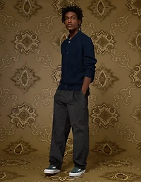 AE x Tru Kolors Cotton Button-Front Cardigan