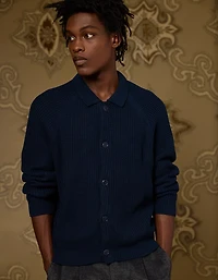 AE x Tru Kolors Cotton Button-Front Cardigan